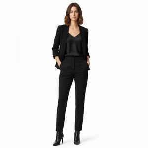 Black Label by Evan Picone Charcoal Gray Tailored Blazer Size 14